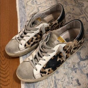Golden Goose Leopard Print Superstar size 38-